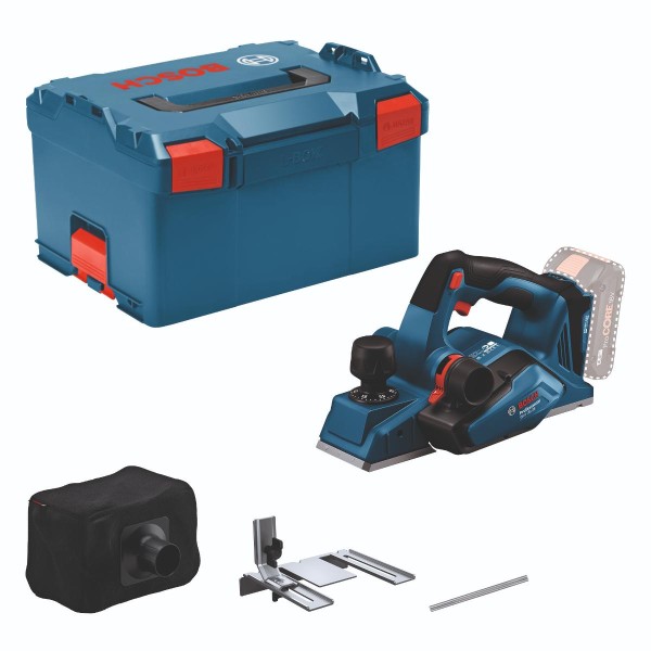 Bosch Akku-Hobel GHO 18V-26 inkl. Staubabsaugung Zubehör & L-BOXX 238