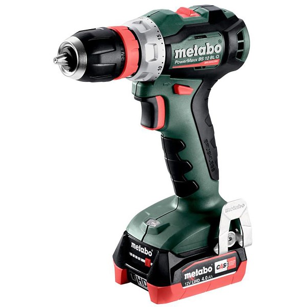 Metabo Akku-Bohrschrauber PowerMaxx BS 12 BL Q metaBOX 118 - 12V 2x4Ah LiHD + ASC 55