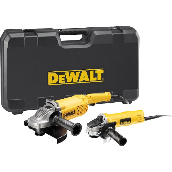 DEWALT Winkelschleifer Doppel-Set 230/125mm 2200 Watt/900 Watt