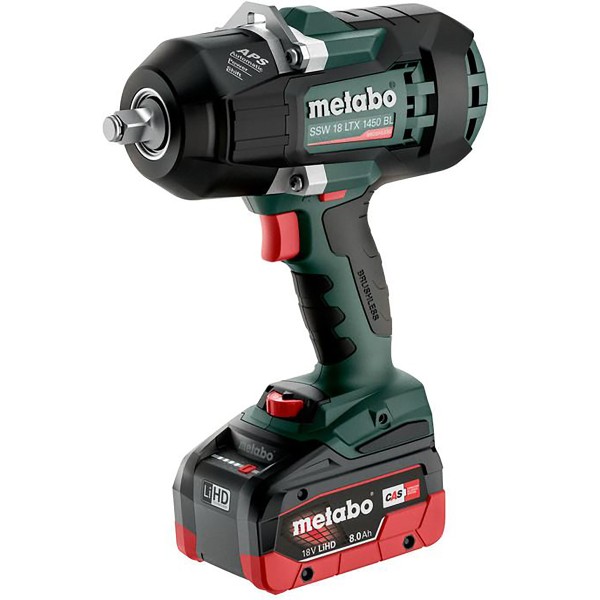 Metabo Akku-Schlagschrauber SSW 18 LTX 1450 BL metaBOX 145 L - 18V 2x8Ah LiHD + ASC 145