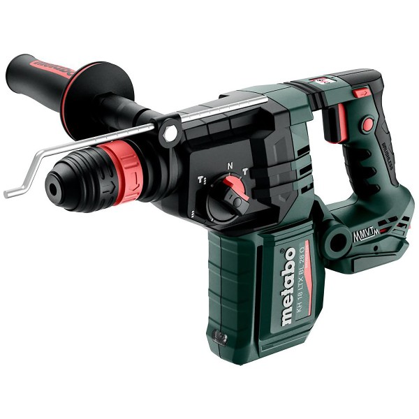 Metabo Akku-Kombihammer KH 18 LTX BL 28 Q mit Metabo-Quick-Wechselfutter - metaBOX 165 L