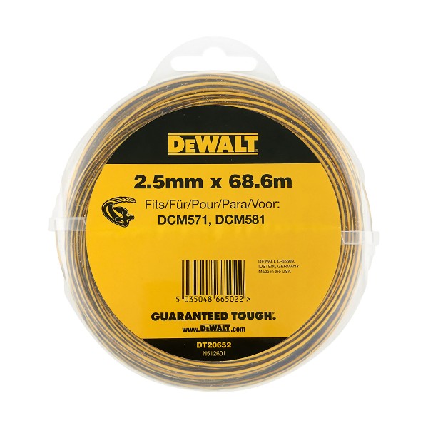 DEWALT Trimmer-Faden 68,6m / 2,5mm