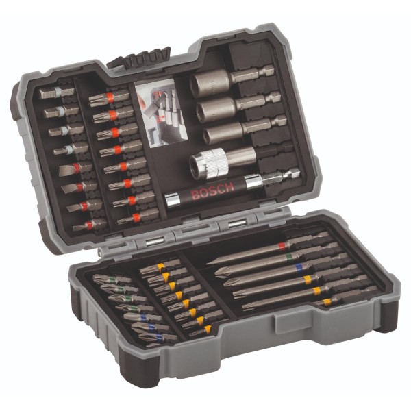 Bosch Steckschlüssel und Schrauberbits,Extra Hard , 43-teiliges Set