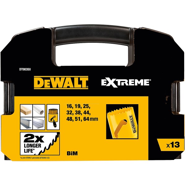 DEWALT EXTREME Bi-Metall Lochsägen-Set Universal 13-tlg. I