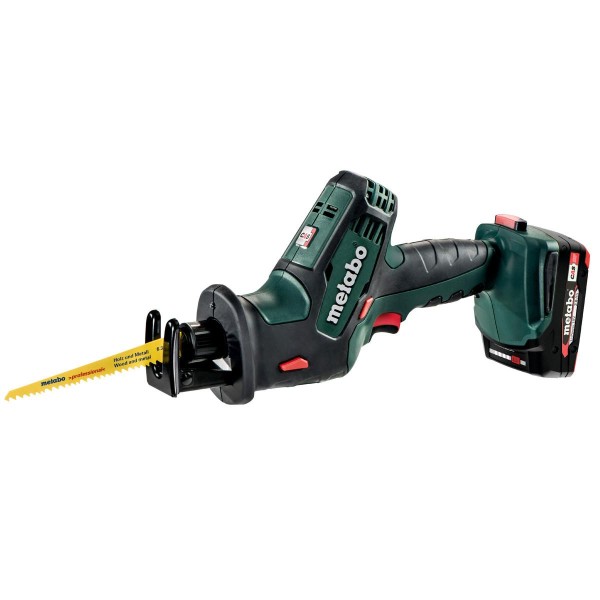 Metabo Akku-Säbelsäge SSE 18 LTX Compact metaBOX 145 - 18V 2x2Ah Li-Power + ASC 55