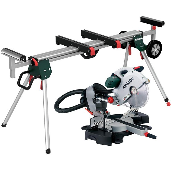 Metabo Set Kappsäge KGS 315 Plus mit Maschinenständer KSU 401 - Karton