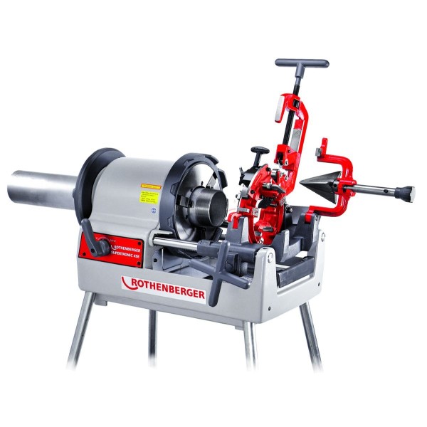 Rothenberger SUPERTRONIC 4SE Gewindeschneidmaschine,Auto, BSPT R 1/2"-4", 230V mit Fußschalter