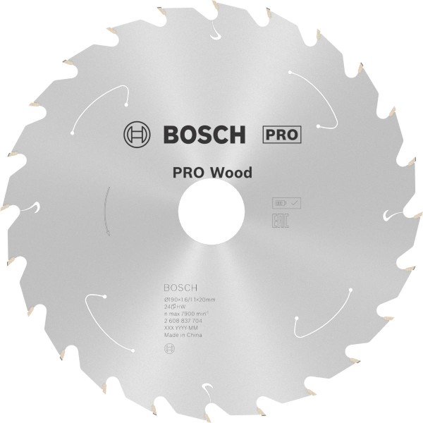 Bosch Akku-Kreissägeblatt Standard for Wood H 160x20 T12, ø außen: 190 mm