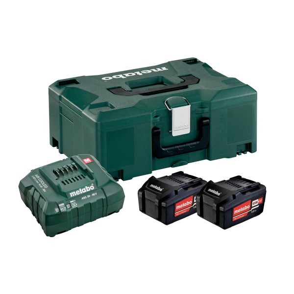 Metabo Basis-Set 2 x 4.0 Ah + metaBOX 145