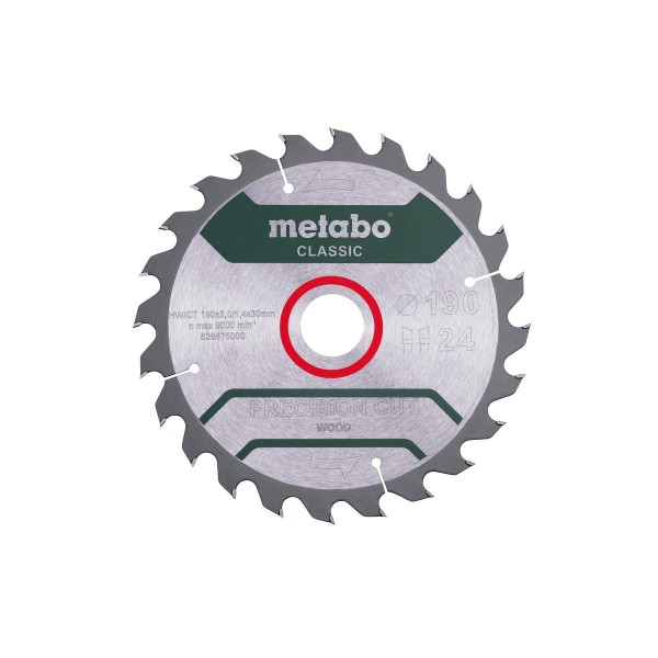 Metabo Sägeblatt precision cut wood - classic WZ 15° / - Karton