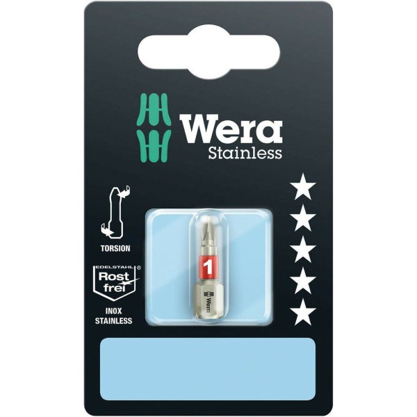 Wera 3851/1 TS SB Bits, Edelstahl