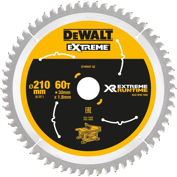 DEWALT XR EXTREME Kreissägeblatt stationär Extra feine Schnitte