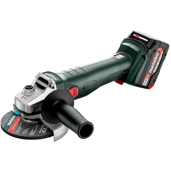 Metabo Akku-Winkelschleifer W 18 L 9-125 metaBOX 165 L - 18V 2x4Ah Li-Power + ASC 55