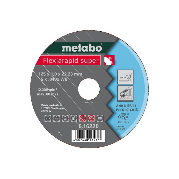 Metabo Flexiarapid super Inox, Trennscheibe, gekröpfte Ausführung