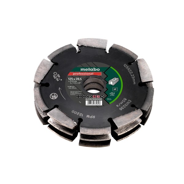 Metabo Diamantfrässcheibe 3, 125x28,5x22,23mm, professional, UP, Universal