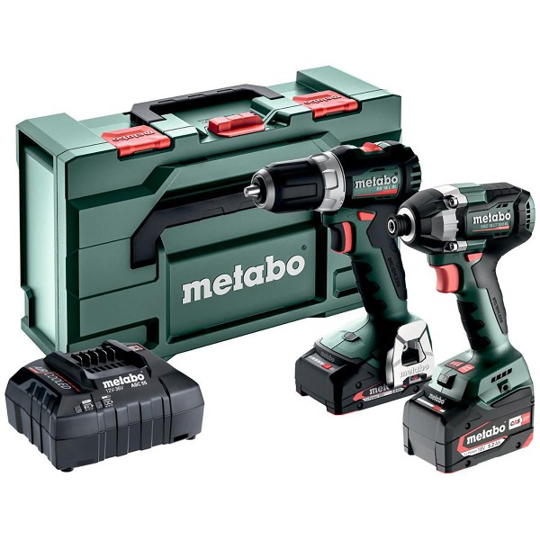 Metabo Akku Combo Set 2.8.3 18V BS 18 L BL + SSD 18 LT 200 BL - metaBOX 145 L