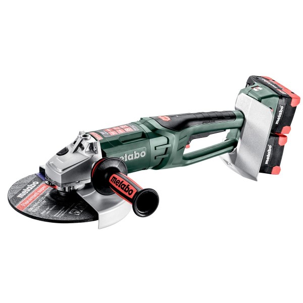 Metabo Akku-Winkelschleifer WPB 36-18 LTX BL 24-230 Quick mit Bremse, Schnellspannmutter - Kunststoffkoffer - 18V 4x8Ah LiHD + ASC 145 Duo