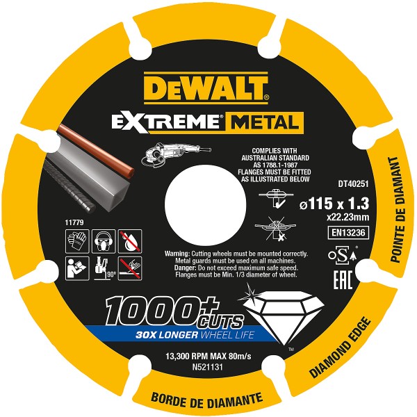 DEWALT EXTREME Metall Diamanttrennscheibe