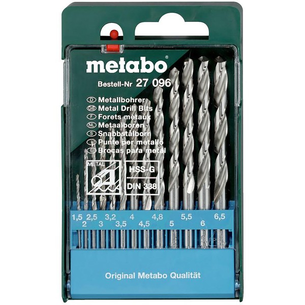 Metabo HSS-G-Bohrerkassette - 13 teiliges Set