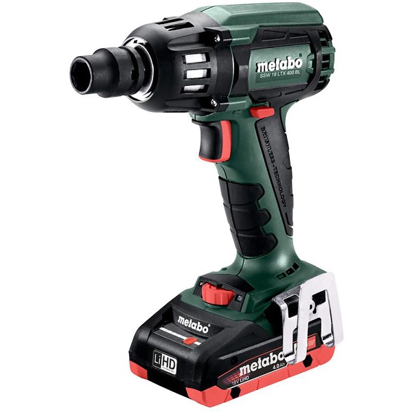 Metabo Akku-Schlagschrauber SSW 18 LTX 400 BL metaBOX 145 - 18V 2x4Ah LiHD + ASC 55