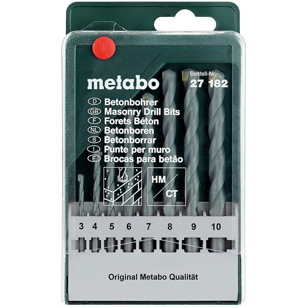 Metabo Beton-Bohrerkassette classic - 8 teiliges Set