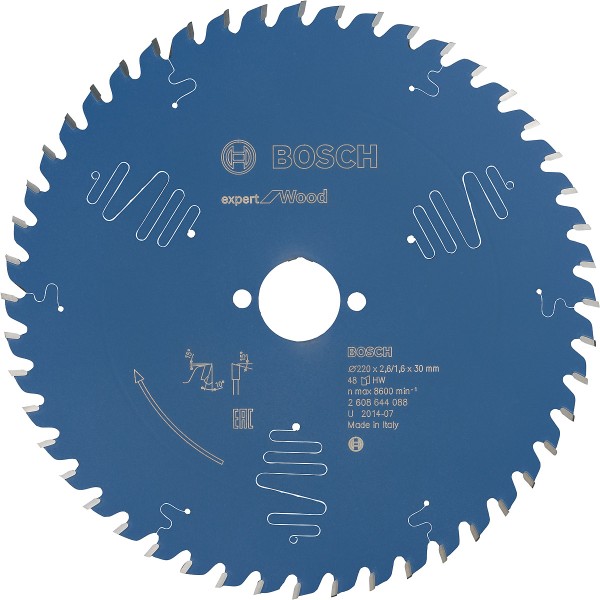 Bosch Kreissägeblatt Expert for Wood ø 220 mm