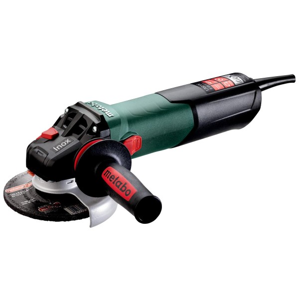 Metabo Winkelschleifer WEV 17-125 Quick Inox mit Drehzahlregelung, Schnellspannnmutter - Karton