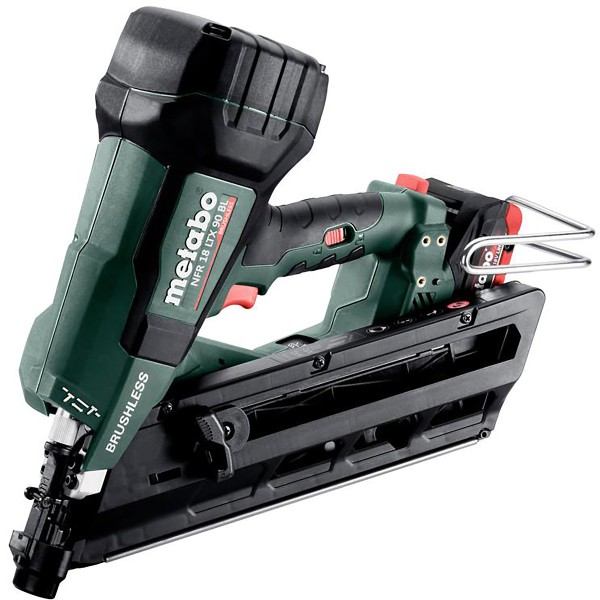 Metabo Akku-Nagler NFR 18 LTX 90 BL metaBOX 340 - 18V 2x4Ah LiHD + ASC 145