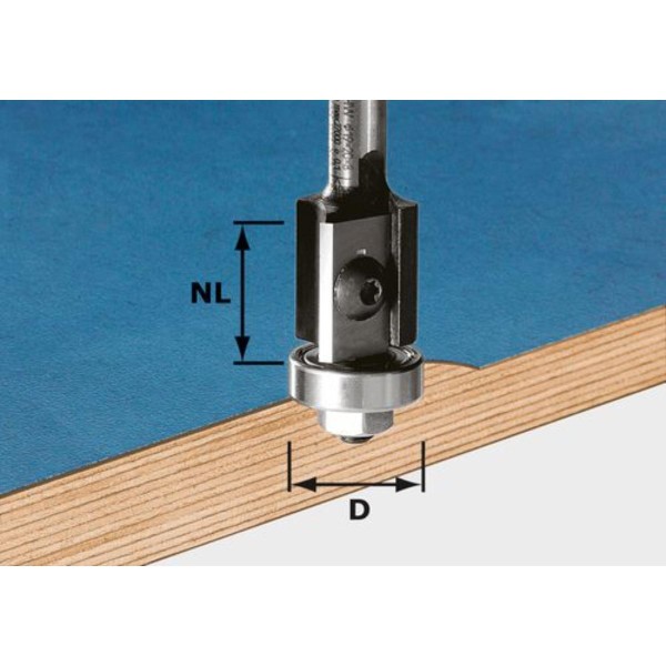 Festool Bündigfräser-Wendeplatten HW S8 D19/20WM Z2