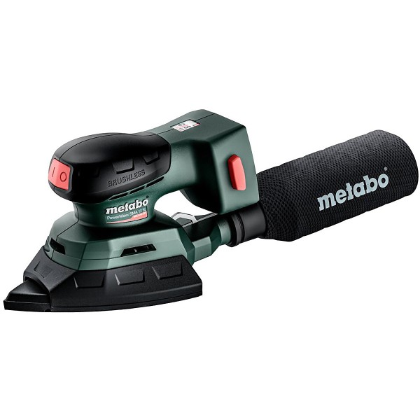 Metabo Akku-Multischleifer PowerMaxx SMA 12 BL mit 100 x 150 mm Schleifplatte - metaBOX 215