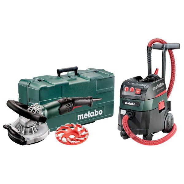 Metabo Set Renovierungsschleifer RSEV 19-125 RT + Allessauger ASR 35 M ACP Kunststoffkoffer