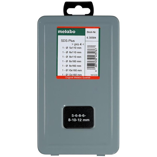 Metabo SDS-plus Pro4 Bohrersatz - 7 teiliges Set