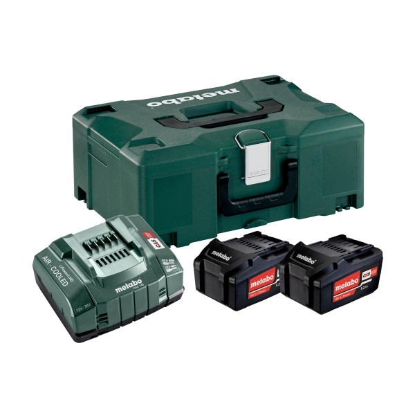 Metabo Basis-Set 2 x 5.2 Ah + metaBOX 145