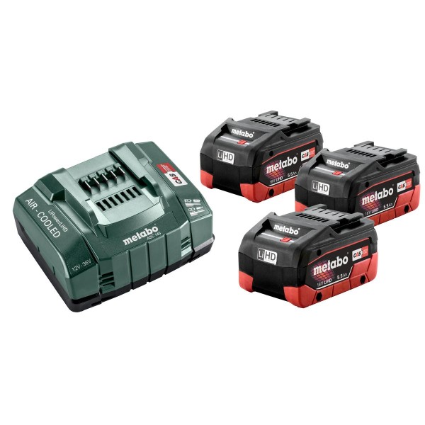 Metabo Basis-Set 3 x LiHD 5.5 Ah