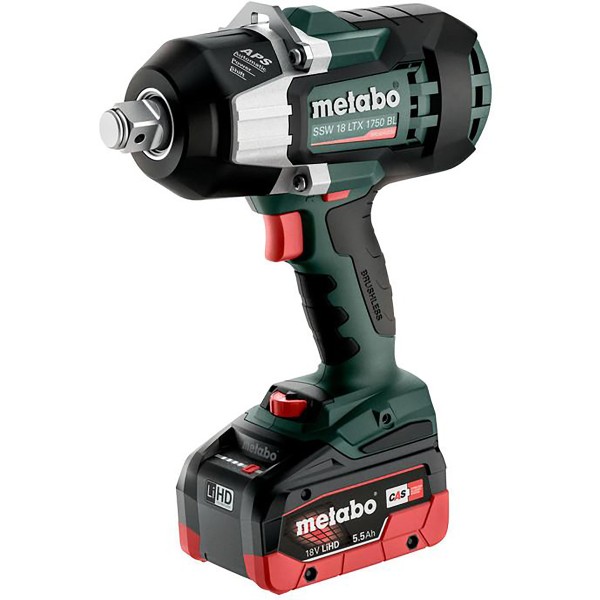 Metabo Akku-Schlagschrauber SSW 18 LTX 1750 BL metaBOX 145 L - 18V 2x5.5Ah LiHD + ASC 145