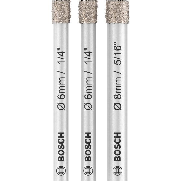 Bosch Diamantbohrer-Set Expert for Ceramic (6, 6, 8 mm)