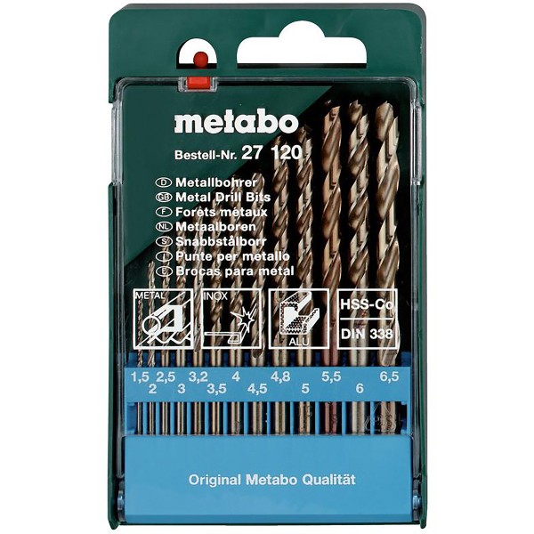 Metabo HSS-Co-Bohrerkassette - 13 teiliges Set