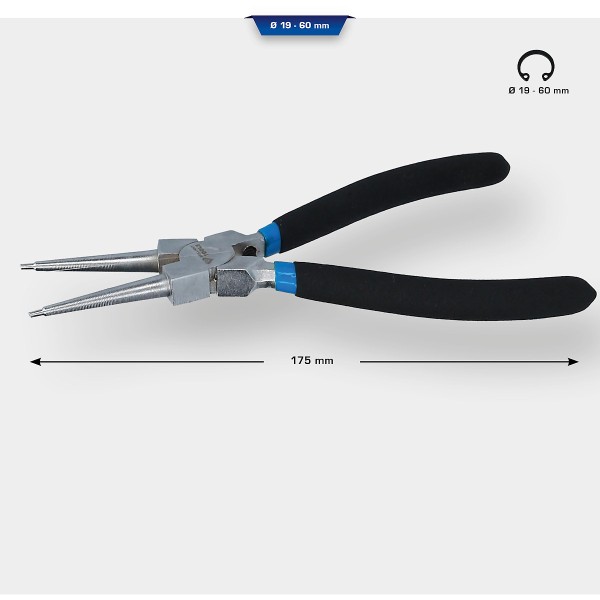 Brilliant Tools Seegeringzange für Innensicherungsringe, gerade, 175 mm