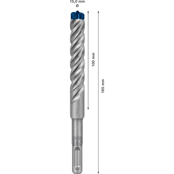 Bosch EXPERT SDS plus-7X Hammerbohrer, für Bohrhämmer ø 15 mm