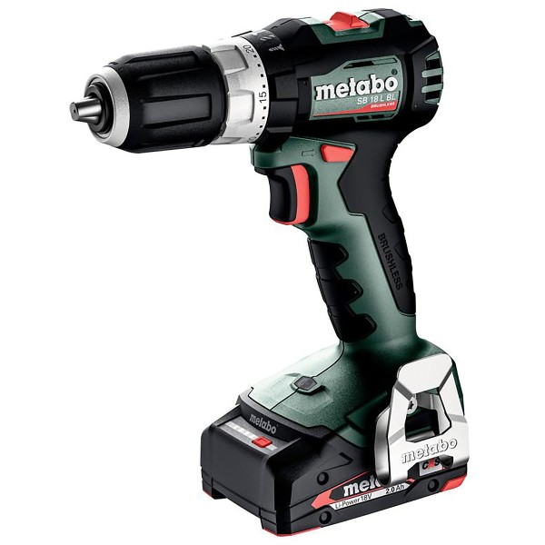 Metabo Akku-Schlagbohrschrauber SB 18 L BL metaBOX 145 - 18V 2x2Ah Li-Power + SC 30 - 613157500