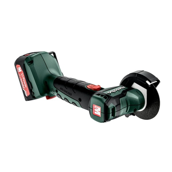 Metabo Akku-Winkelschleifer PowerMaxx CC 12 BL metaBOX 145 - 12V 2x2Ah Li-Power + SC 30