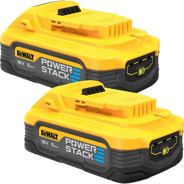 DEWALT XR Powerstack Akku 18V 5,0 Ah 2er-Set