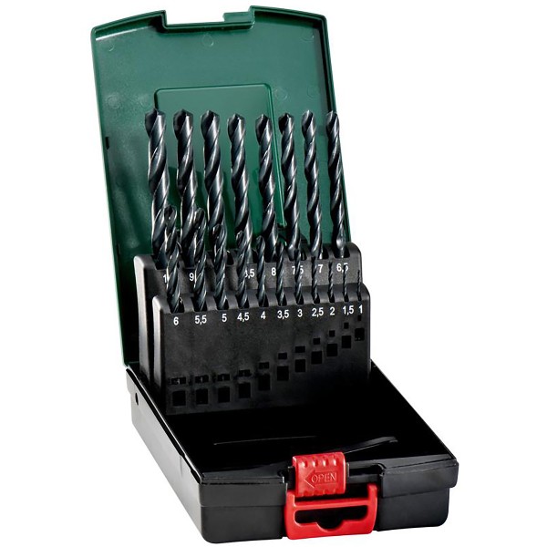 Metabo HSS-R-Bohrerkassette - 19 teiliges Set