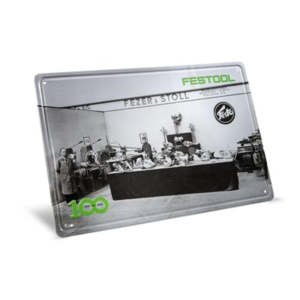 Festool 100 Jahre Blechschild Retro Messestand MES-FT2 100Y