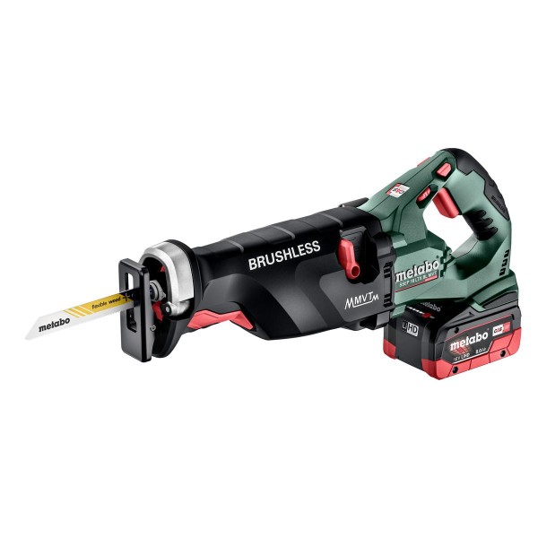 Metabo Akku-Säbelsäge SSEP 18 LTX BL MVT metaBOX 165 L - 18V 2x8Ah LiHD + ASC 145