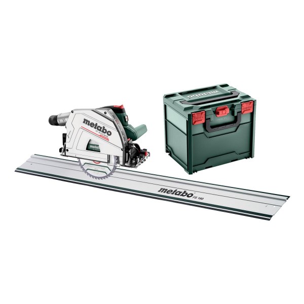 Metabo Akku-Tauchkreissäge KT 18 LTX 66 BL Set mit Führungsschiene FS 160 - metaBOX 340