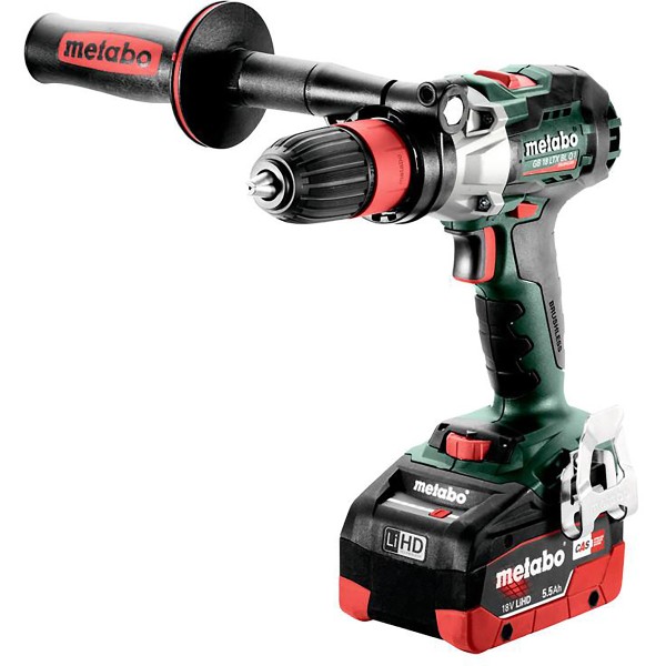 Metabo Akku-Gewindebohrer GB 18 LTX BL Q I metaBOX 145 L - 18V 2x5.5Ah LiHD + ASC 145