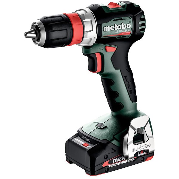 Metabo Akku-Bohrschrauber BS 18 L BL Q metaBOX 145 - 18V 2x2Ah Li-Power + SC 30 - 613156500