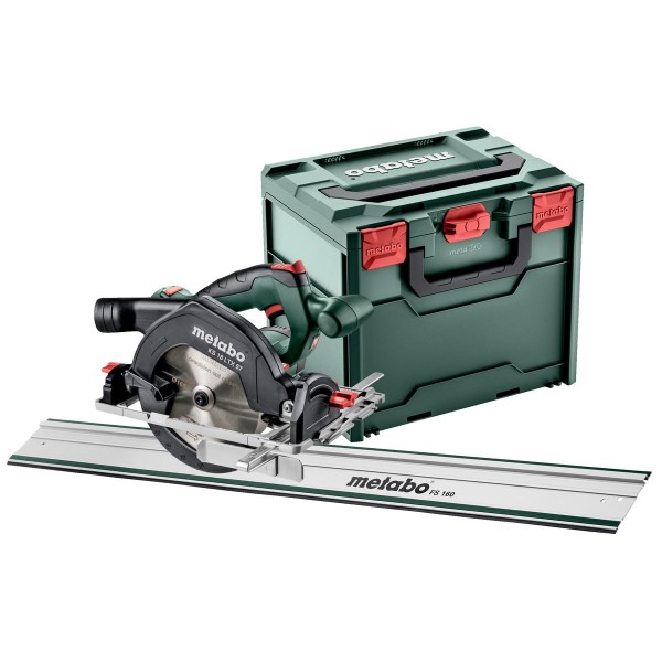 Metabo Akku-Handkreissäge KS 18 LTX 57 FS Set mit Führungsschiene FS 160 - metaBOX 340