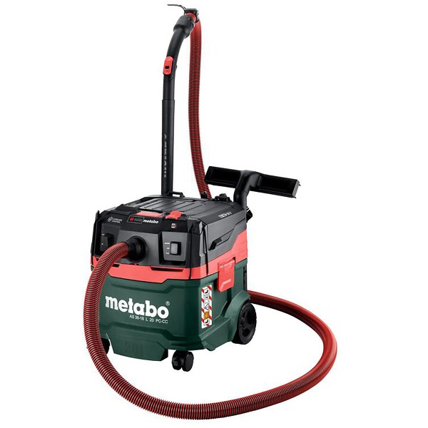 Metabo Akku-Sauger AS 36-18 L 20 PC-CC mit manueller Filterabreinigung und CordlessControl -